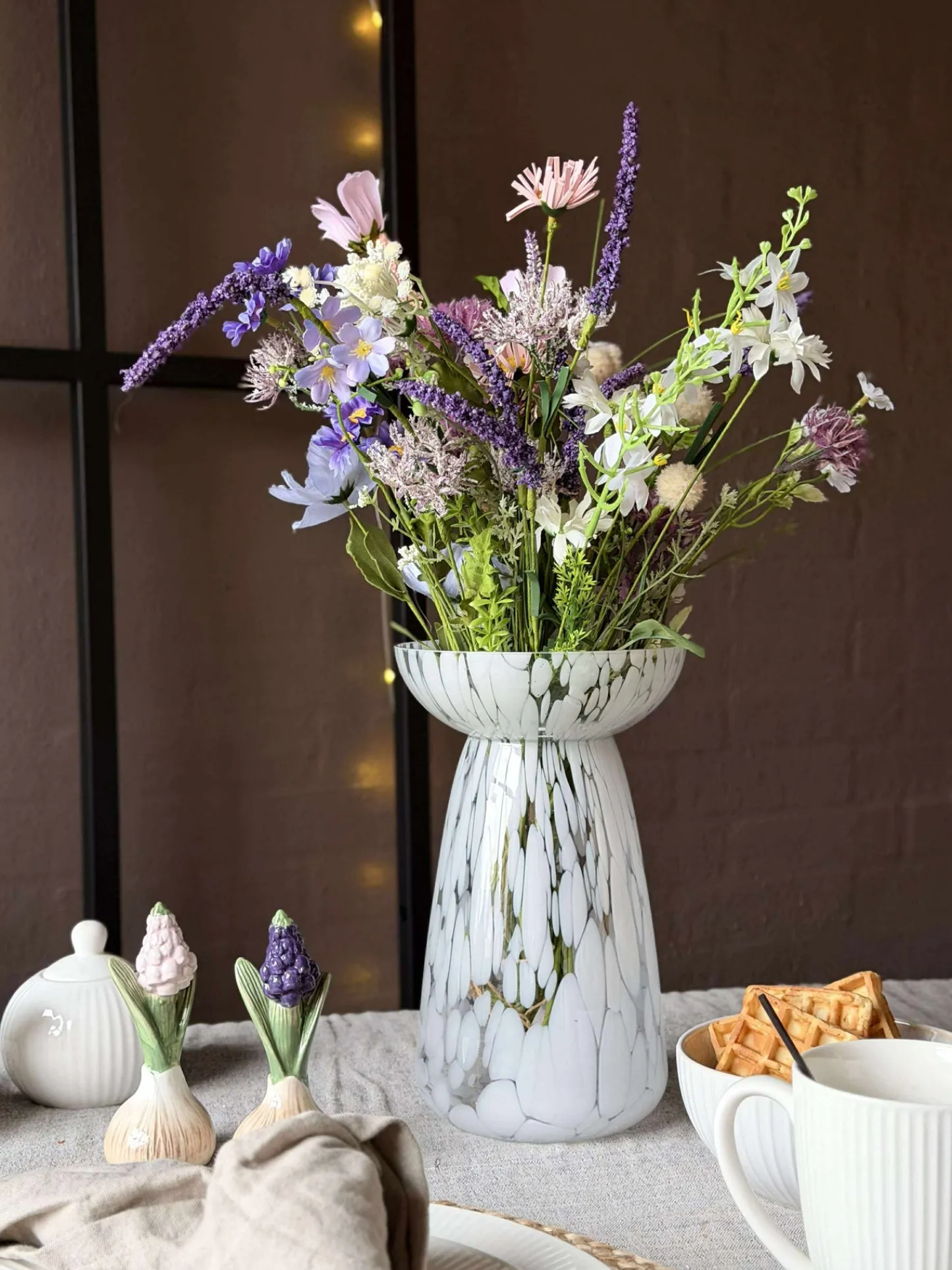 VIAMAJA Hyacintvase Milla XL - Hvid Clearance