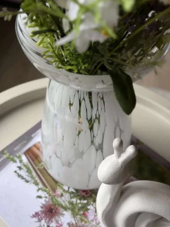 VIAMAJA Hyacintvase Milla XL - Hvid Clearance