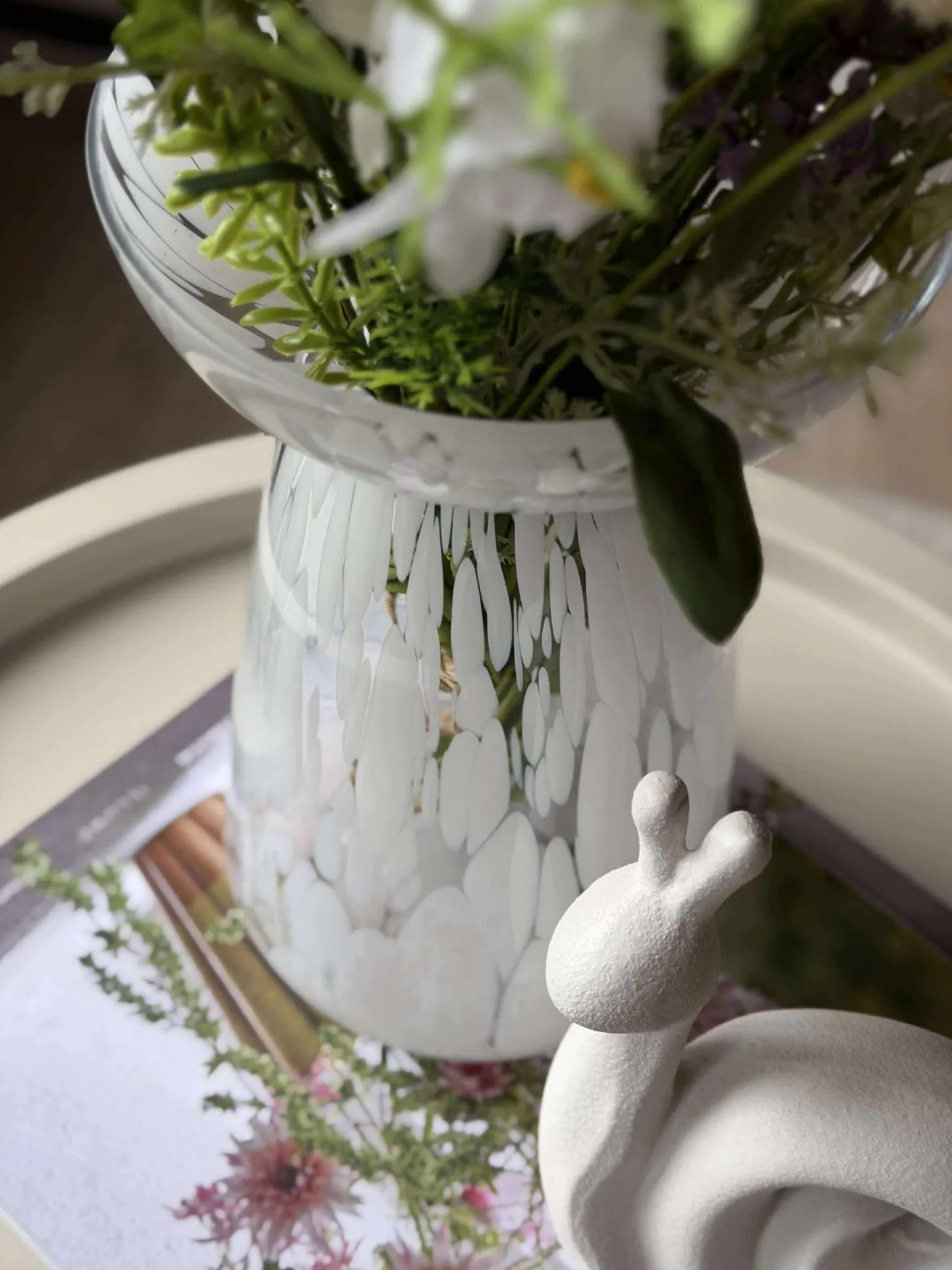 VIAMAJA Hyacintvase Milla XL - Hvid Clearance