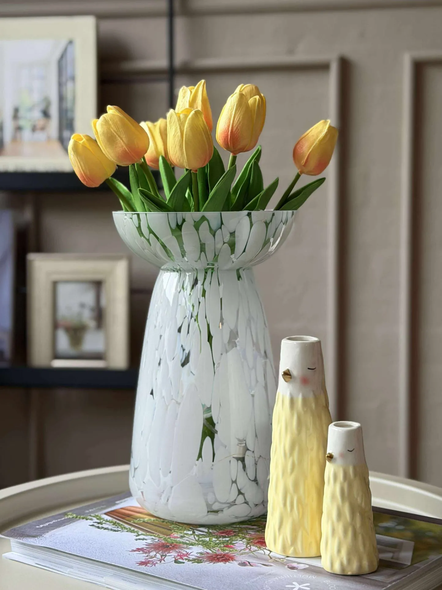 VIAMAJA Hyacintvase Milla XL - Hvid Clearance