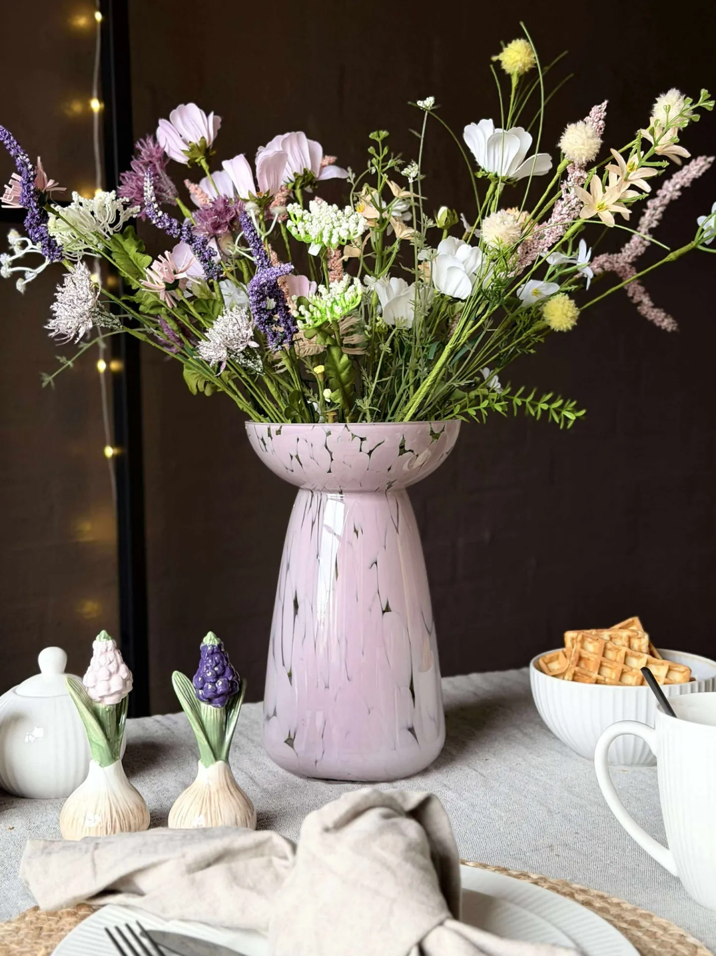 VIAMAJA Hyacintvase Milla XL - Rosa Best
