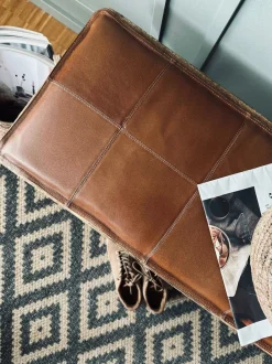 VIAMAJA Hynde i læder 90 cm - Cognac bøffellæder Clearance