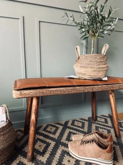 VIAMAJA Hynde i læder 90 cm - Cognac bøffellæder Clearance