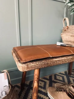 VIAMAJA Hynde i læder 90 cm - Cognac bøffellæder Clearance