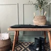 VIAMAJA Hynde i læder 90 cm – Sort bøffellæder Sale