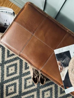 VIAMAJA Hynde i læder 120cm - Cognac bøffellæder Outlet
