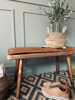VIAMAJA Hynde i læder 120cm - Cognac bøffellæder Outlet