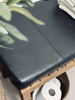 VIAMAJA Hynde i læder Tokyo - 88 cm Sort Outlet