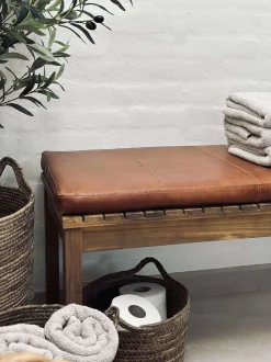 VIAMAJA Hynde i læder Tokyo - 88cm Cognac Clearance