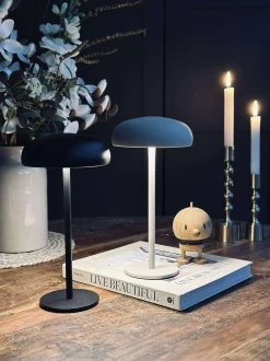 VIAMAJA Isolde LED touch bordlampe. Sort/Beige Hot