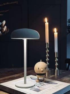 VIAMAJA Isolde LED touch bordlampe. Sort/Beige Hot