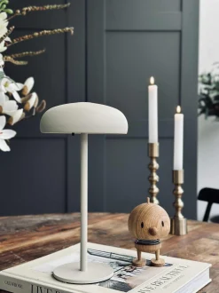 VIAMAJA Isolde LED touch bordlampe. Sort/Beige Hot