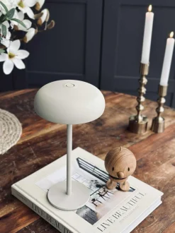 VIAMAJA Isolde LED touch bordlampe. Sort/Beige Hot