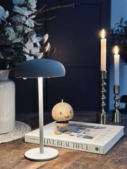 VIAMAJA Isolde LED touch bordlampe. Sort/Beige Hot