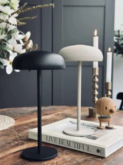 VIAMAJA Isolde LED touch bordlampe. Sort/Beige Hot