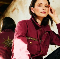 VIAMAJA Jakke cargo - Burgundy Hot