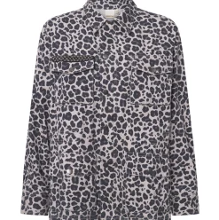 VIAMAJA Jakke Leopard Grey Sale