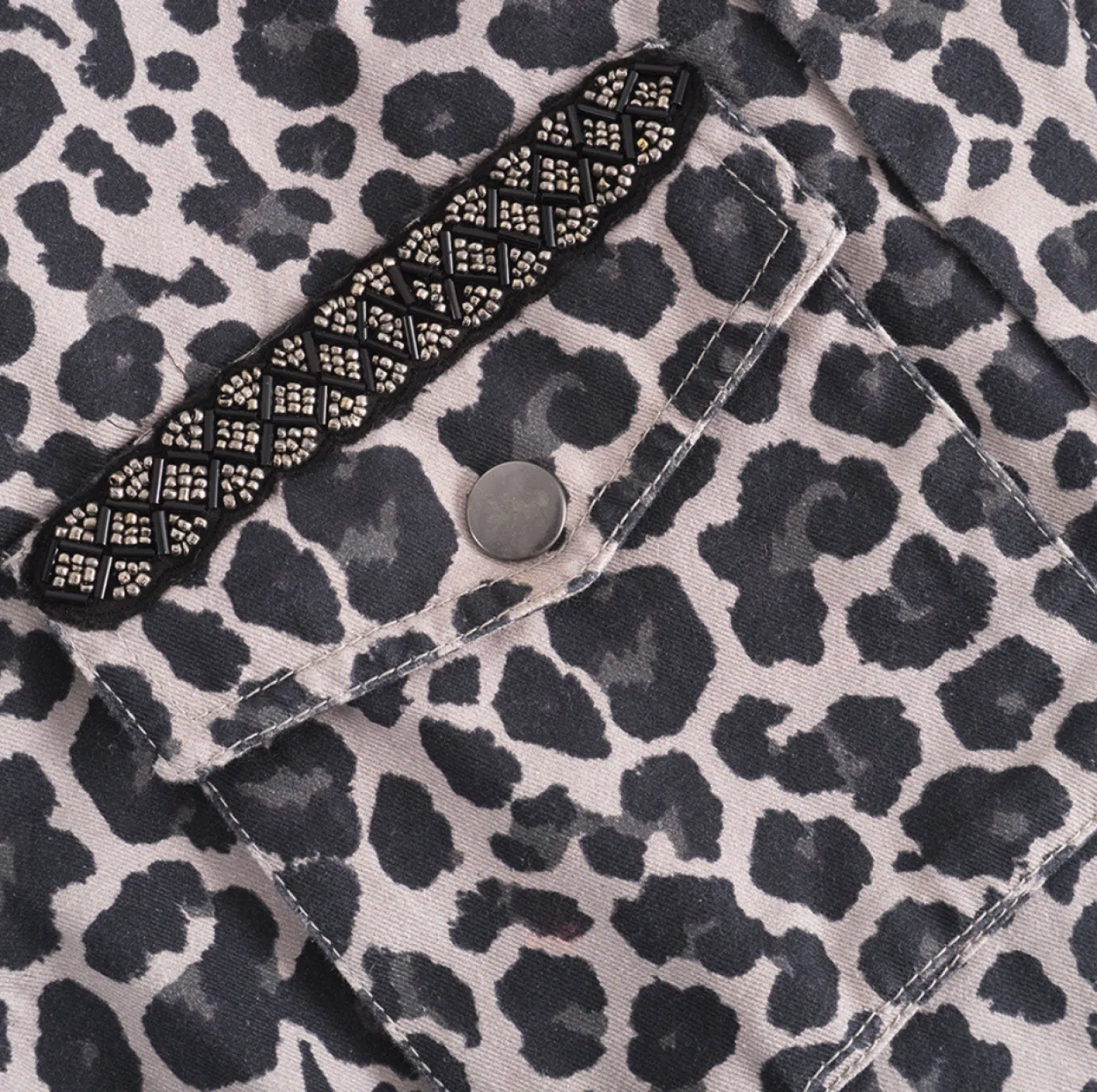 VIAMAJA Jakke Leopard Grey Sale