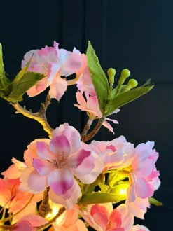 VIAMAJA Japansk Kirsebærgren med lys - Rosa Outlet