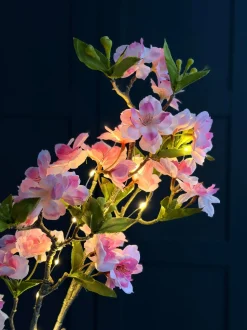 VIAMAJA Japansk Kirsebærgren med lys - Rosa Outlet