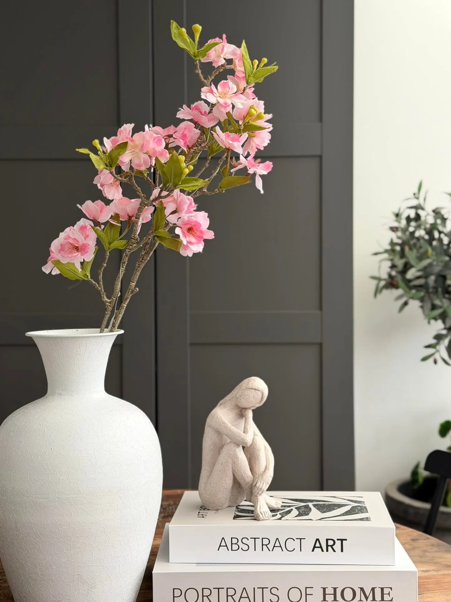 VIAMAJA Japansk Kirsebærgren med lys - Rosa Outlet