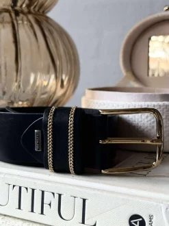 VIAMAJA Jeans bælte - Black / gold Online