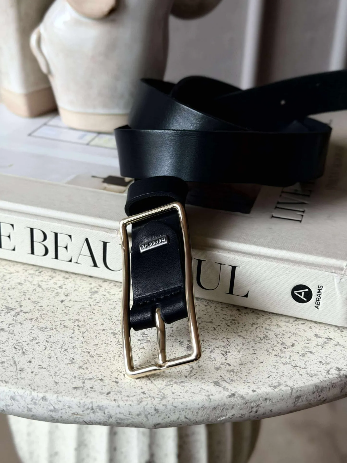 VIAMAJA Jeans bælte - Black / gold Best
