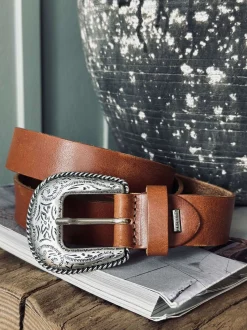 VIAMAJA Jeans bælte - Cognac Clearance