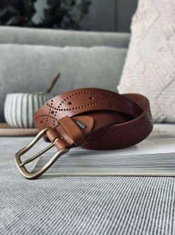VIAMAJA Jeans bælte - Missouri cognac Outlet
