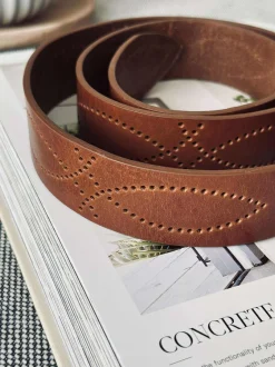 VIAMAJA Jeans bælte - Missouri cognac Outlet