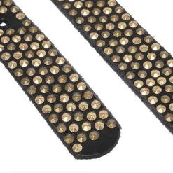 VIAMAJA Jeans bælte med nitter - Black / gold Outlet