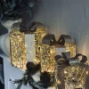 VIAMAJA Julegaver med led lys - 3 stk. New