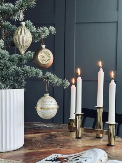 VIAMAJA Julekugler i glas GOLD - Pakke med 3 stk Discount