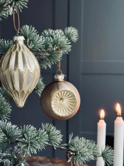 VIAMAJA Julekugler i glas GOLD - Pakke med 3 stk Discount