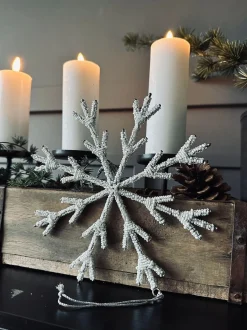 VIAMAJA Juleophæng 21cm Snefnug white mix Clearance