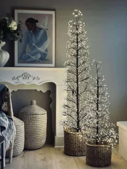 VIAMAJA Juletræ med 1600 led lys - Black Clearance