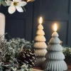 VIAMAJA Juletræ med led lys - Sæt med 2 stk. Sand