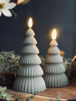 VIAMAJA Juletræ med led lys - Sæt med 2 stk. Sand