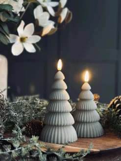 VIAMAJA Juletræ med led lys - Sæt med 2 stk. Sand