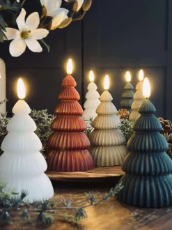 VIAMAJA Juletræ med led lys - Sæt med 2 stk. Sand