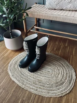 VIAMAJA Jutetæppe i flet - Oval Clearance