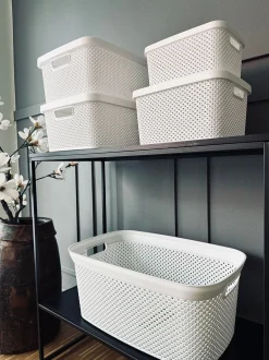 VIAMAJA Kasse med låg - Medium VILA WHITE Clearance