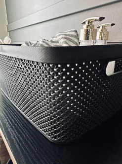 VIAMAJA Kasse med låg - Medium VILA BLACK Clearance