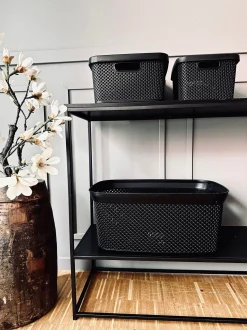 VIAMAJA Kasse med låg - Medium VILA BLACK Clearance