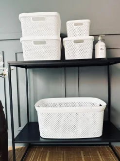 VIAMAJA Kasse med låg - Small VILA WHITE Clearance