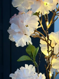 VIAMAJA Kirsebærgren med lys - Rosa / hvid New