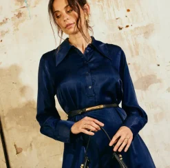 VIAMAJA Kjole Cindy Midnight Blue Clearance