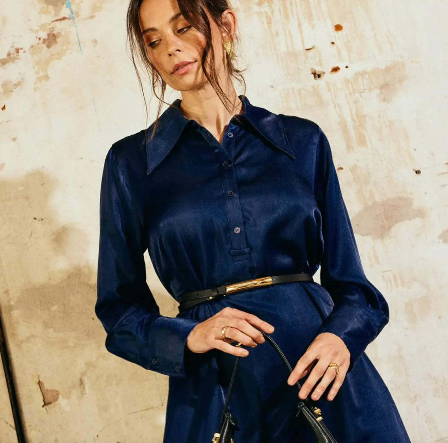 VIAMAJA Kjole Cindy Midnight Blue Clearance