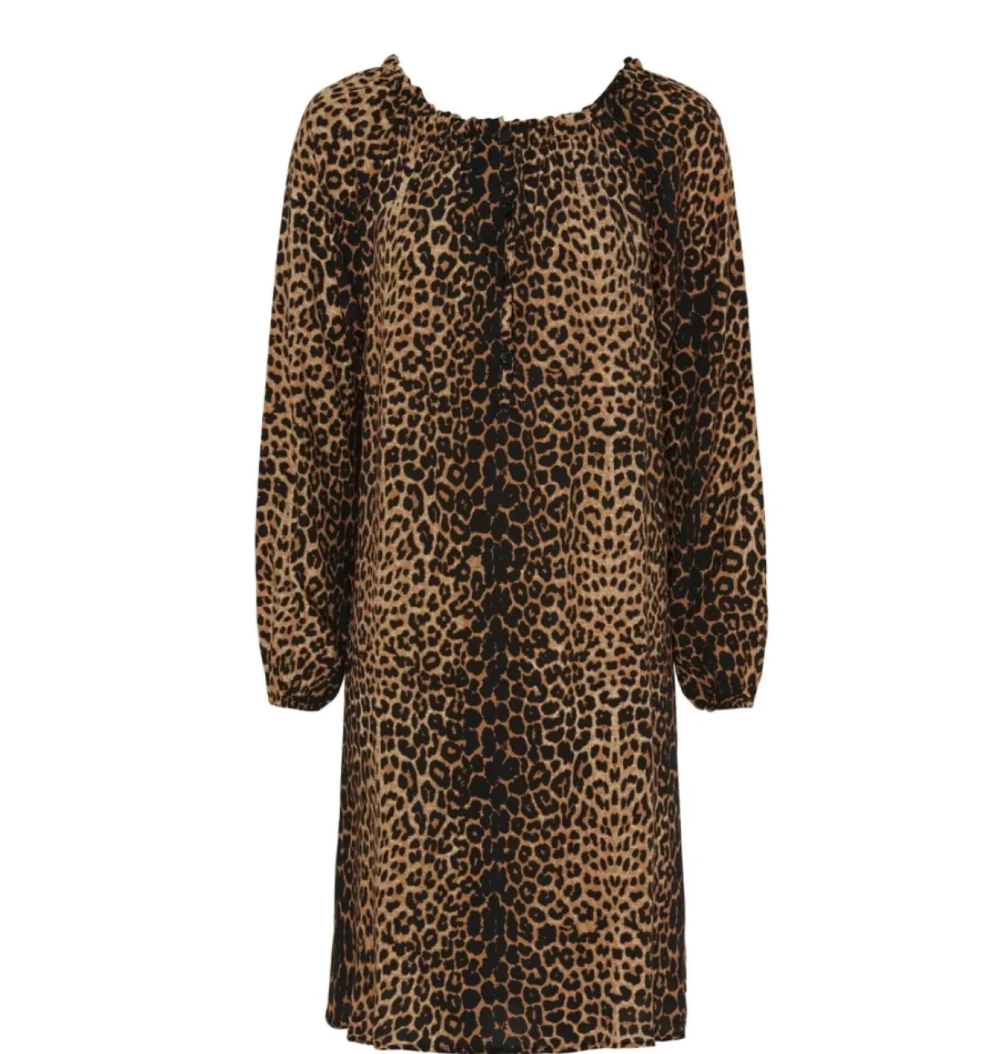 VIAMAJA Kjole leopard – Mellem lang New