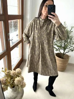 VIAMAJA Kjole med guld print Sale